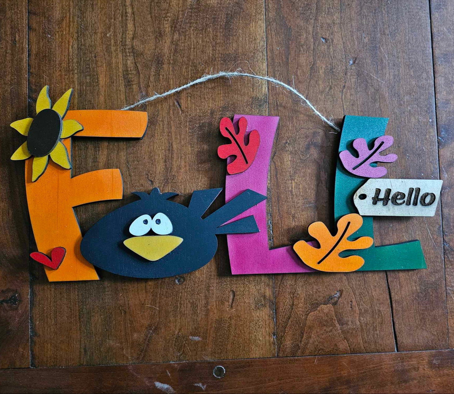Hello Fall Sign, Hangable