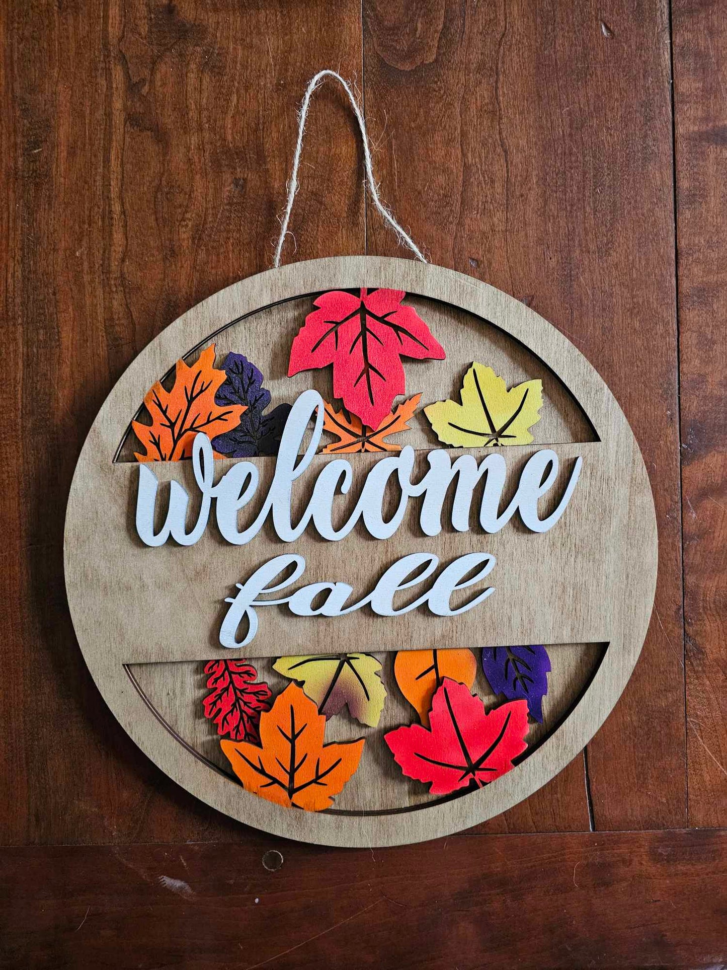 Welcome Fall Sign, Hangable