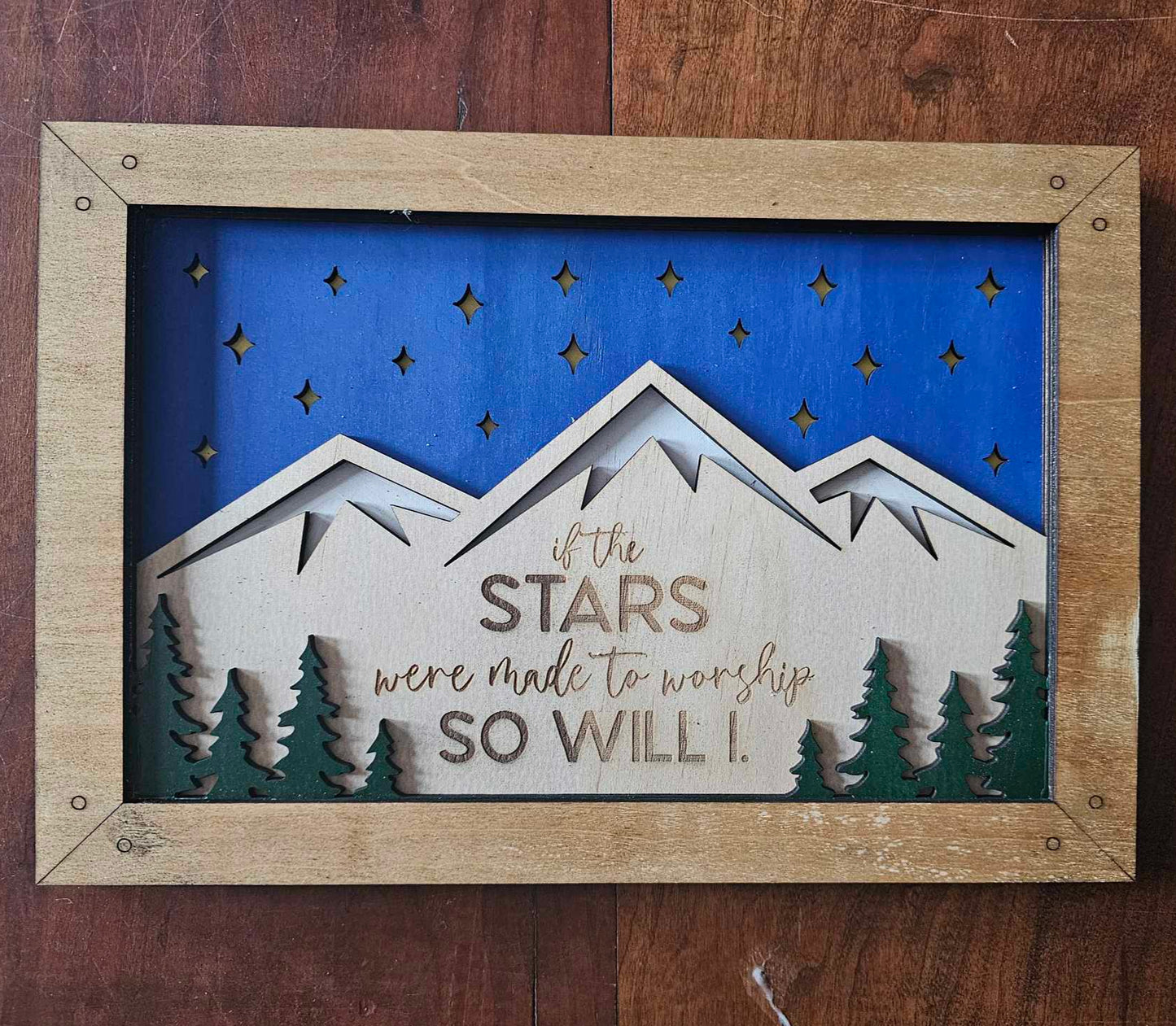 Made to Worship Sign, Framed and Handpainted
