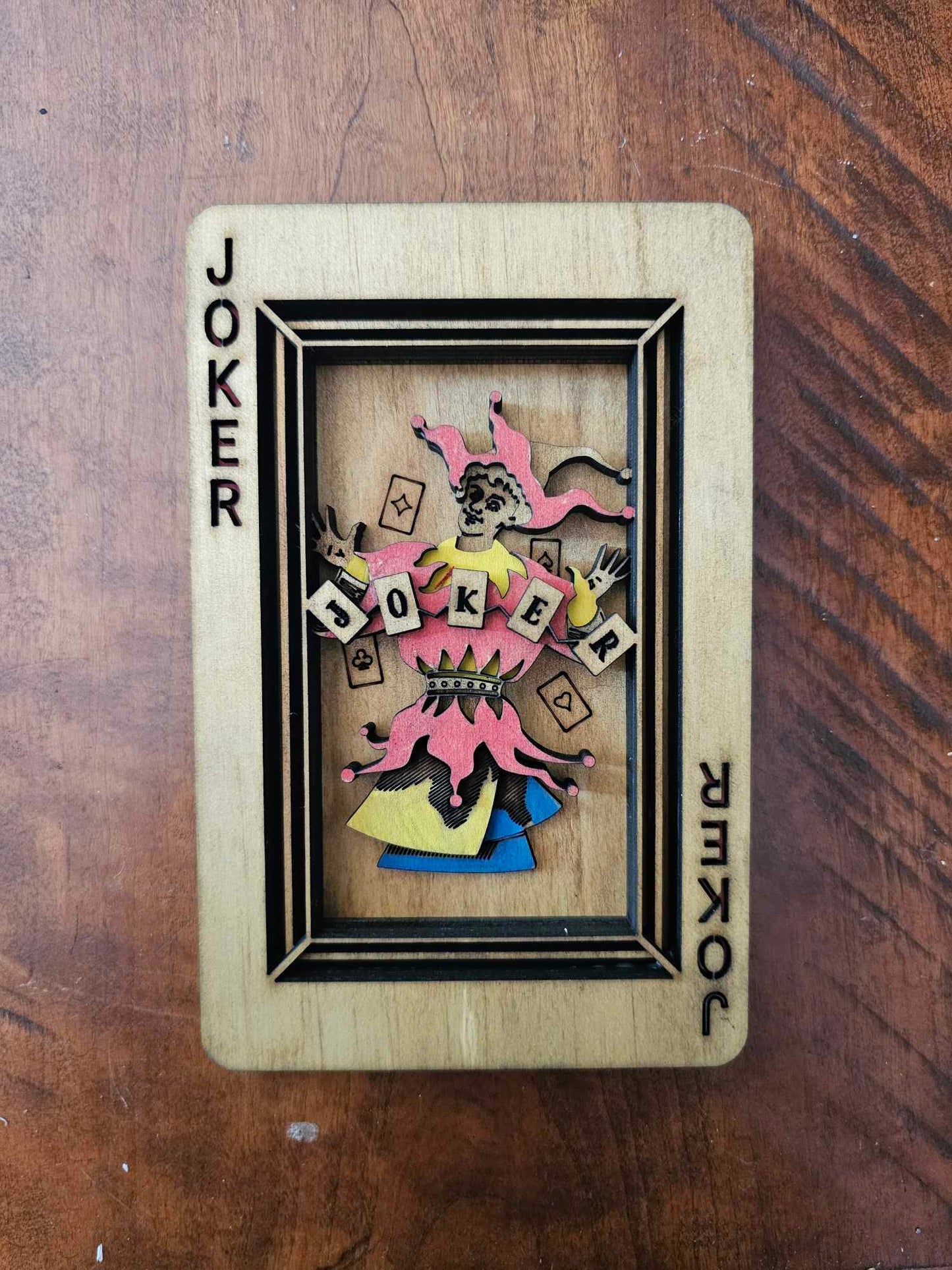 Playing Card Relief, Handpainted