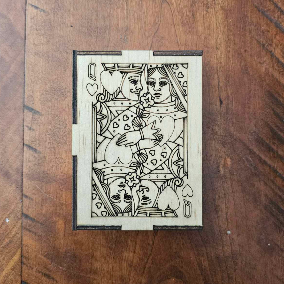 Deck of Cards Box, Sliding Lid