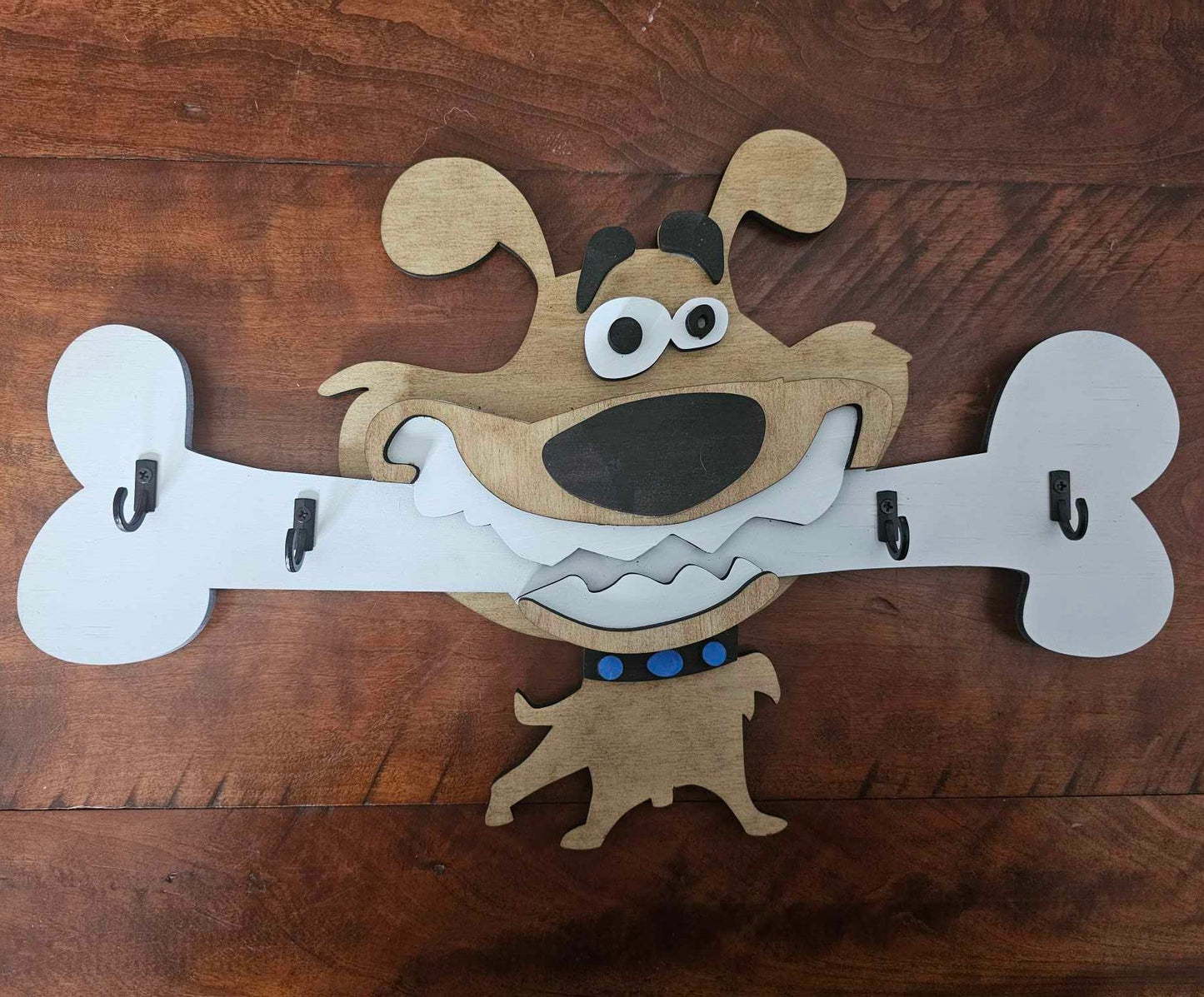 Dog with Bone Key Hanger, Mountable