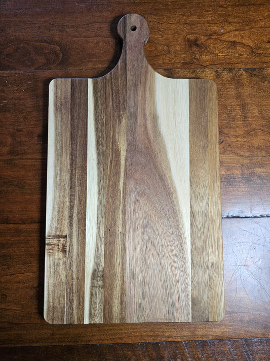 Custom Engraved Cutting Board with Handle, Hangable