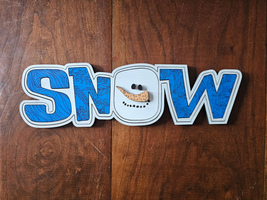 Snowman Sign Decor