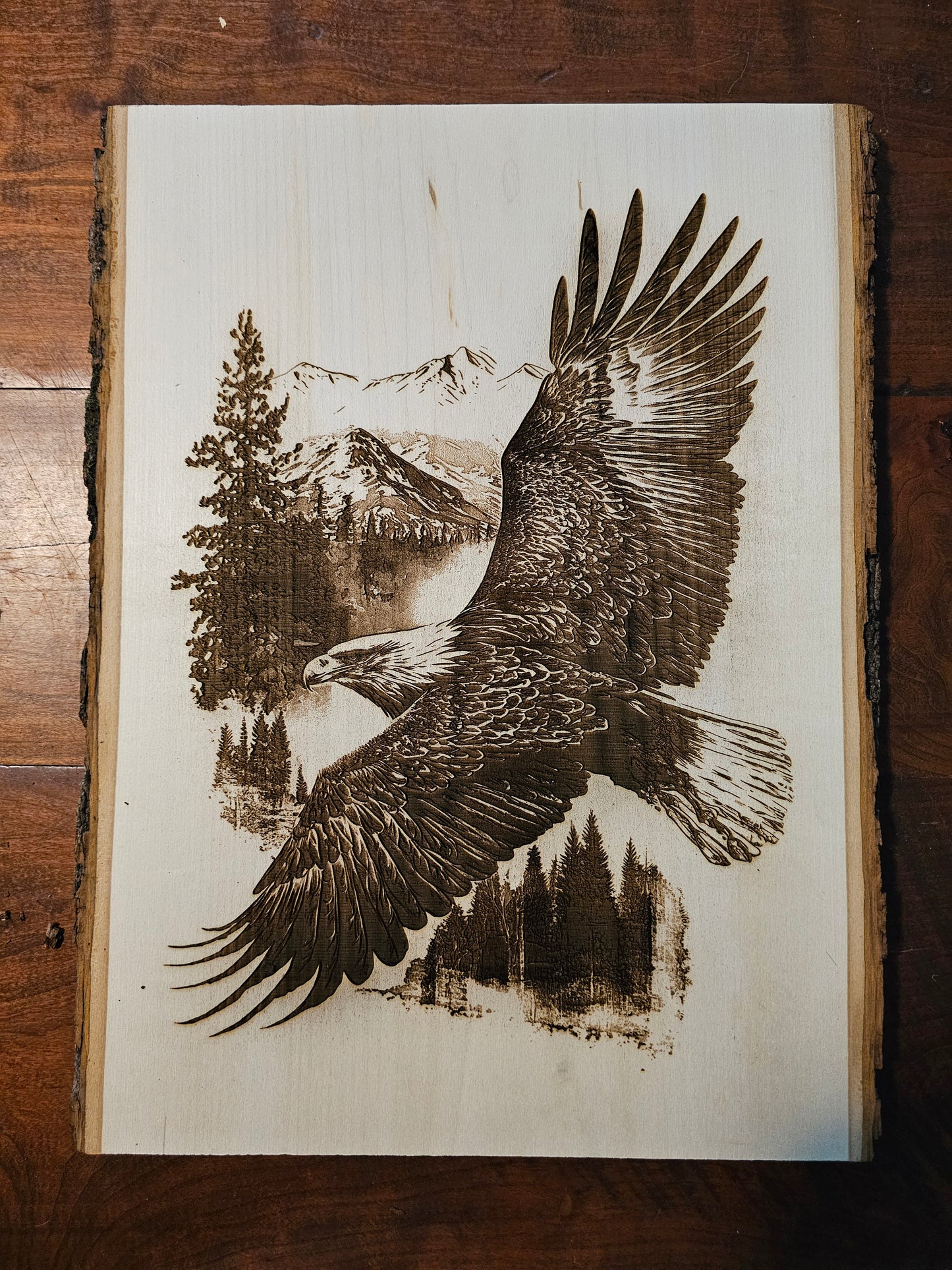 Eagle Wood Piece Sign