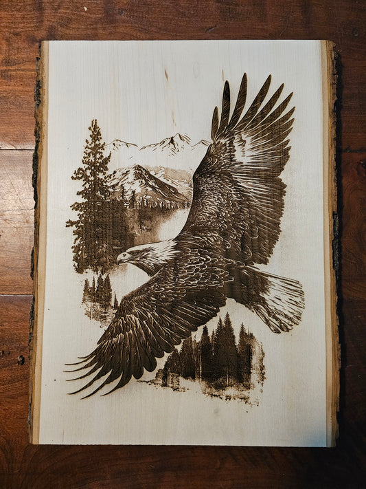 Eagle Wood Piece Sign