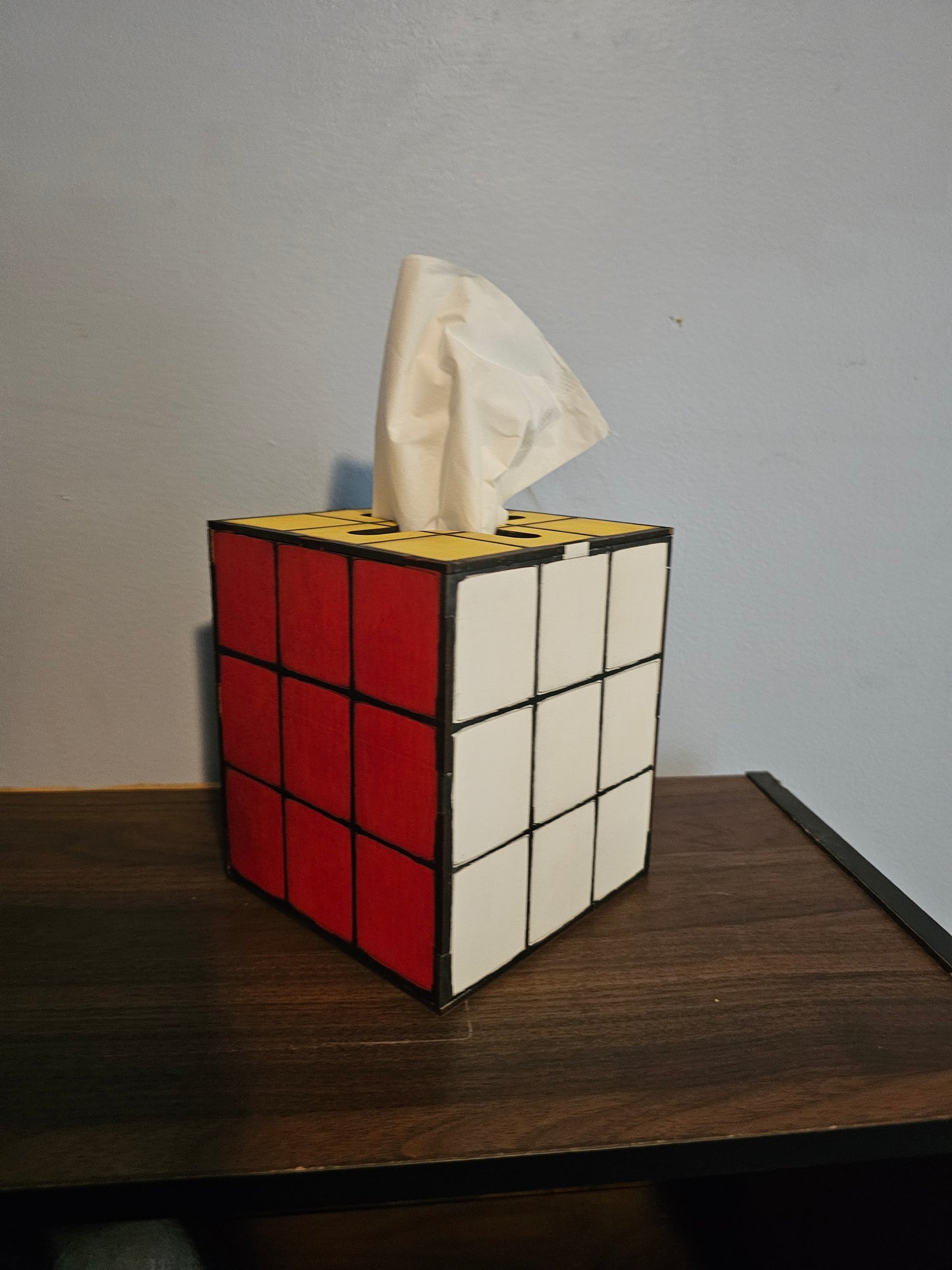 Puzzle Cube Tissue Box