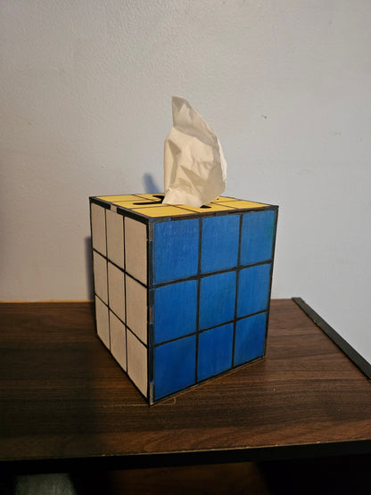 Puzzle Cube Tissue Box