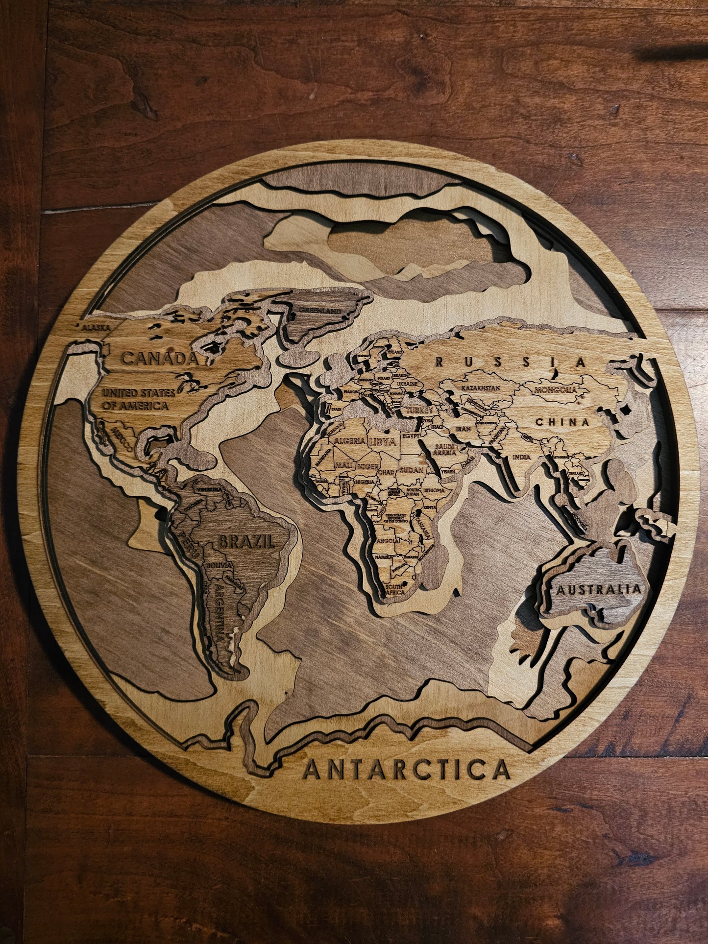 3D World Decor Sign