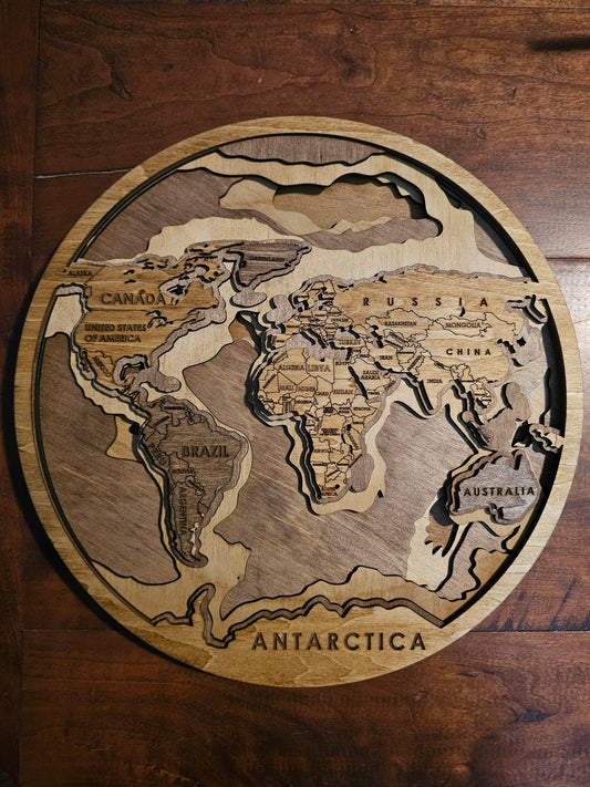 3D World Decor Sign