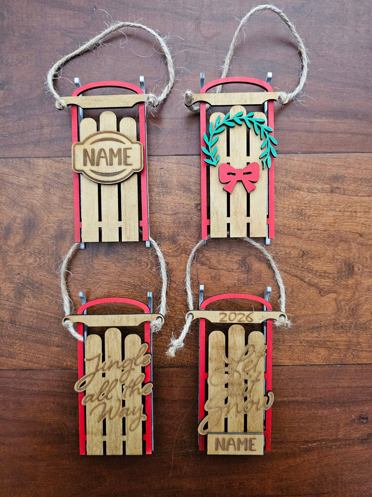 Sled Ornament - Etsy exclusive