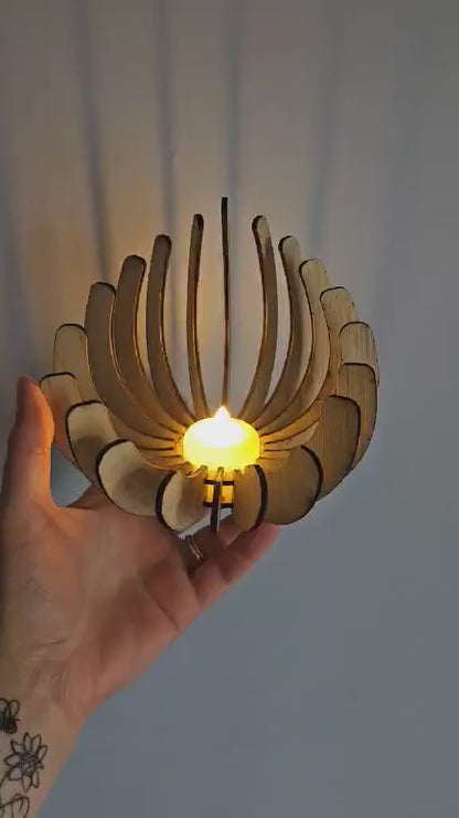 Tea Light Holder, Light Included