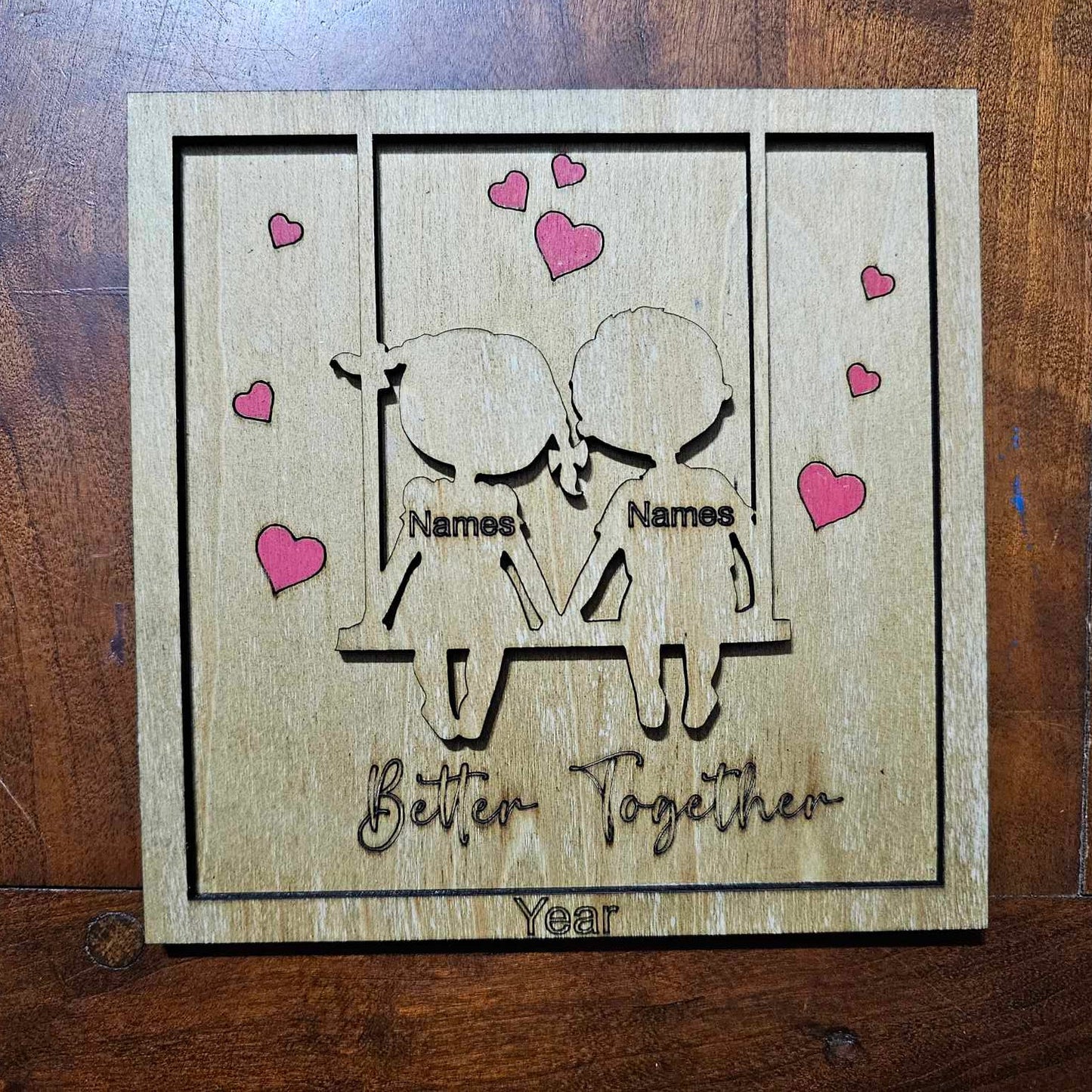 Better Together Valentine's Day Plaque with Year