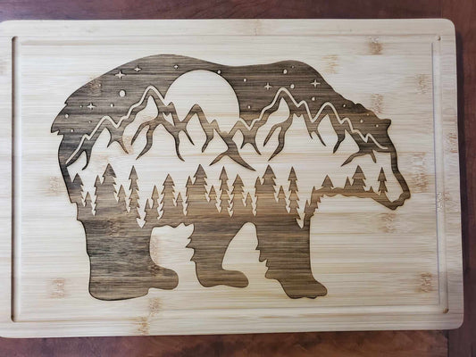 Bear Landscape Cutting Board